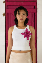 Fleur Brooch Fuchsia (Hot Pink)