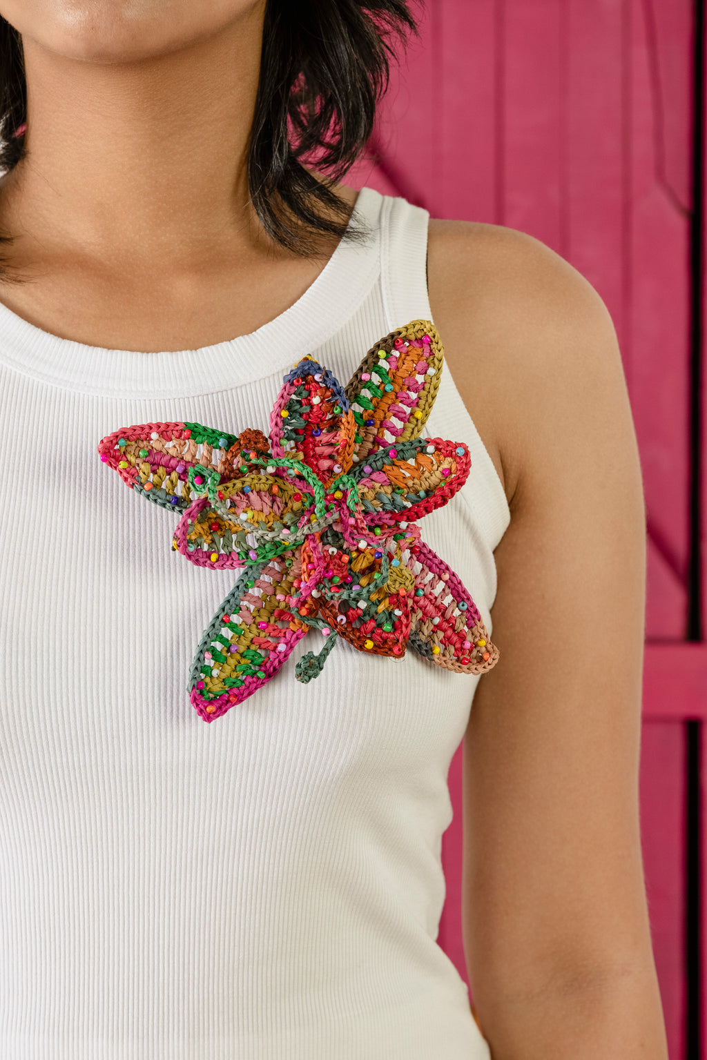 Fleur Brooch Rainbow