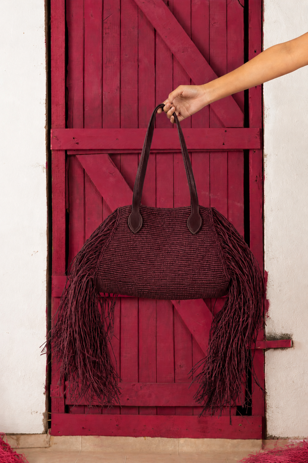 Kifafa Frange Tote Bag Brown