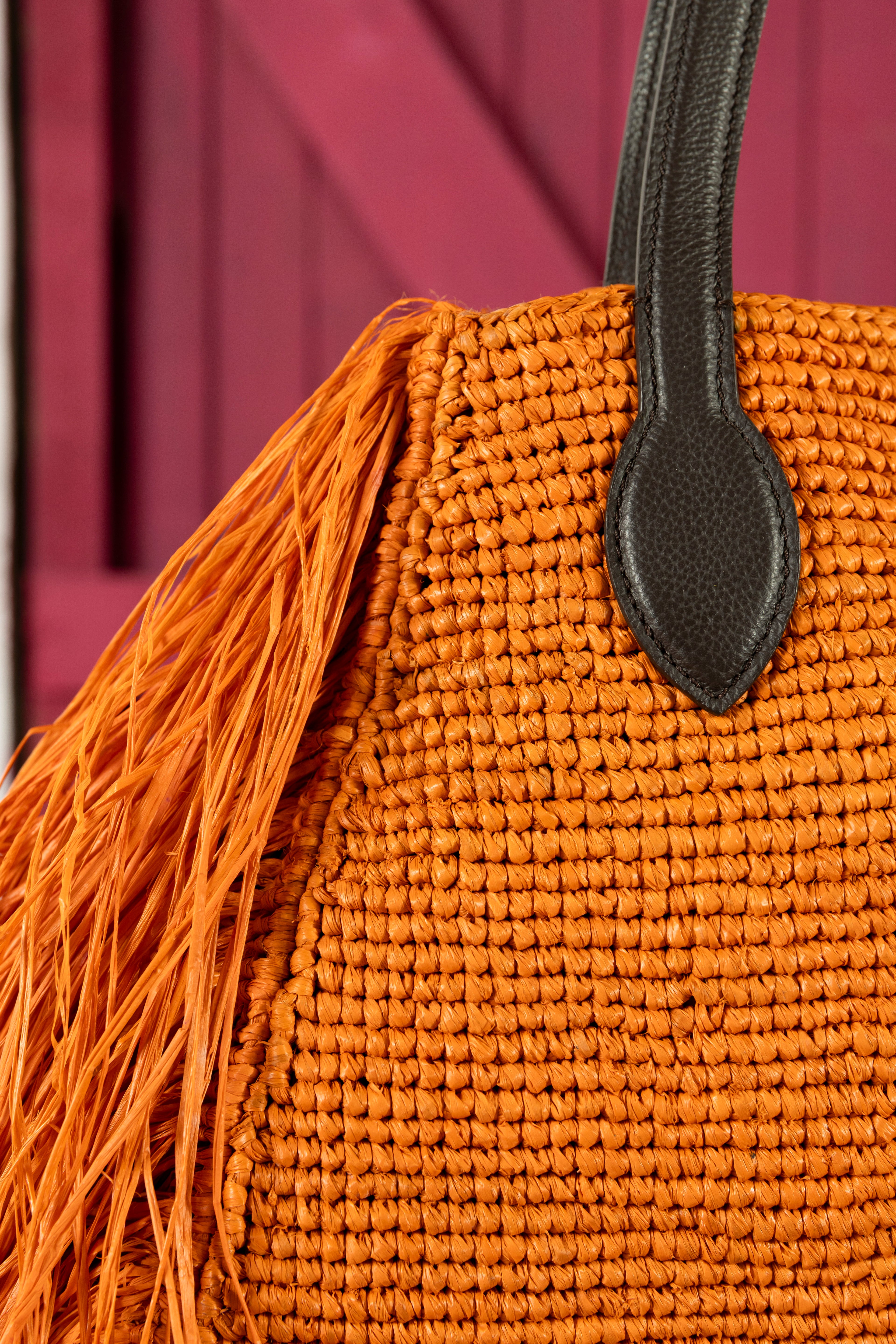 Kifafa Frange Tote Bag Orange