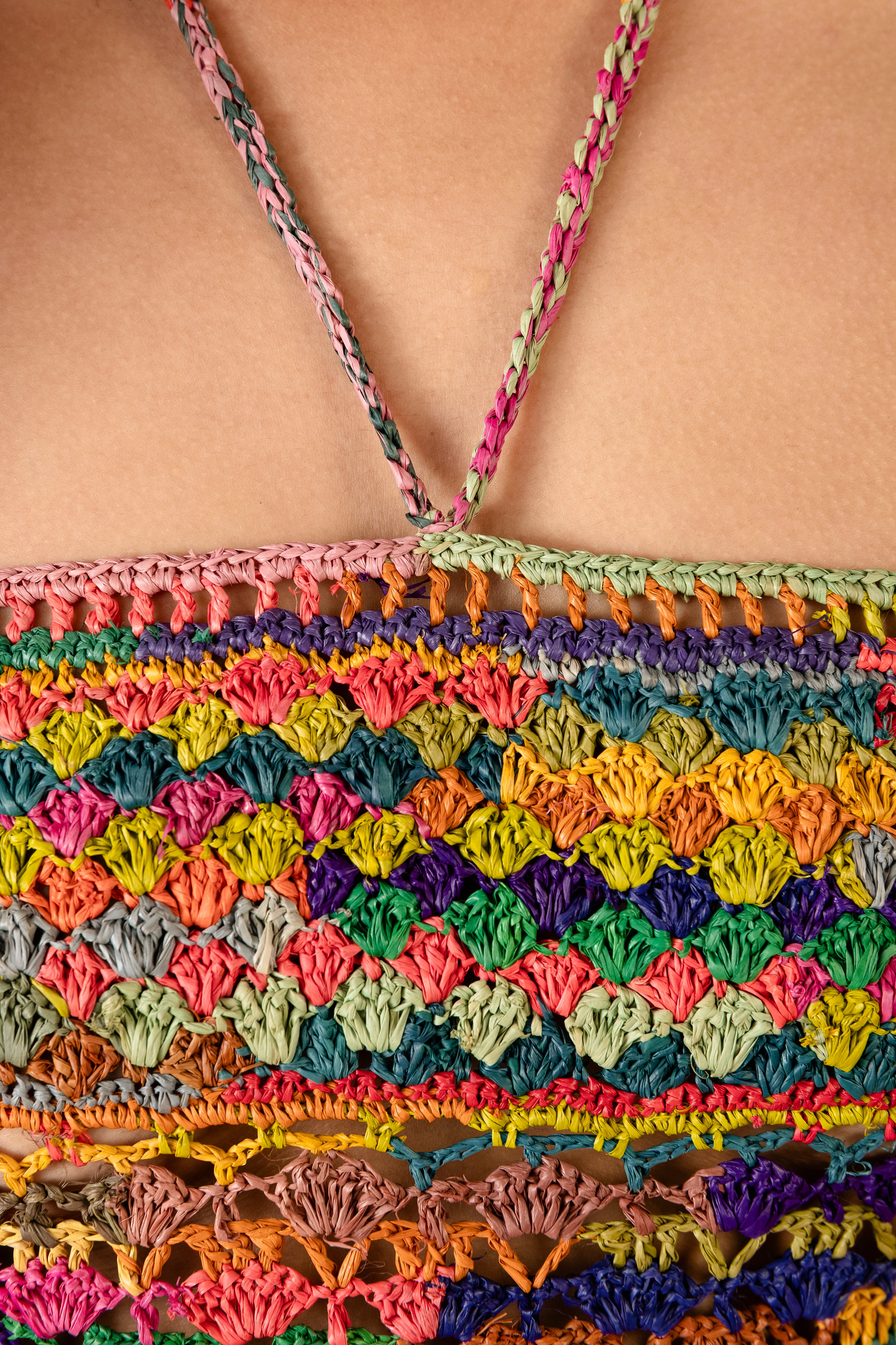 Rainbow Halter Dress