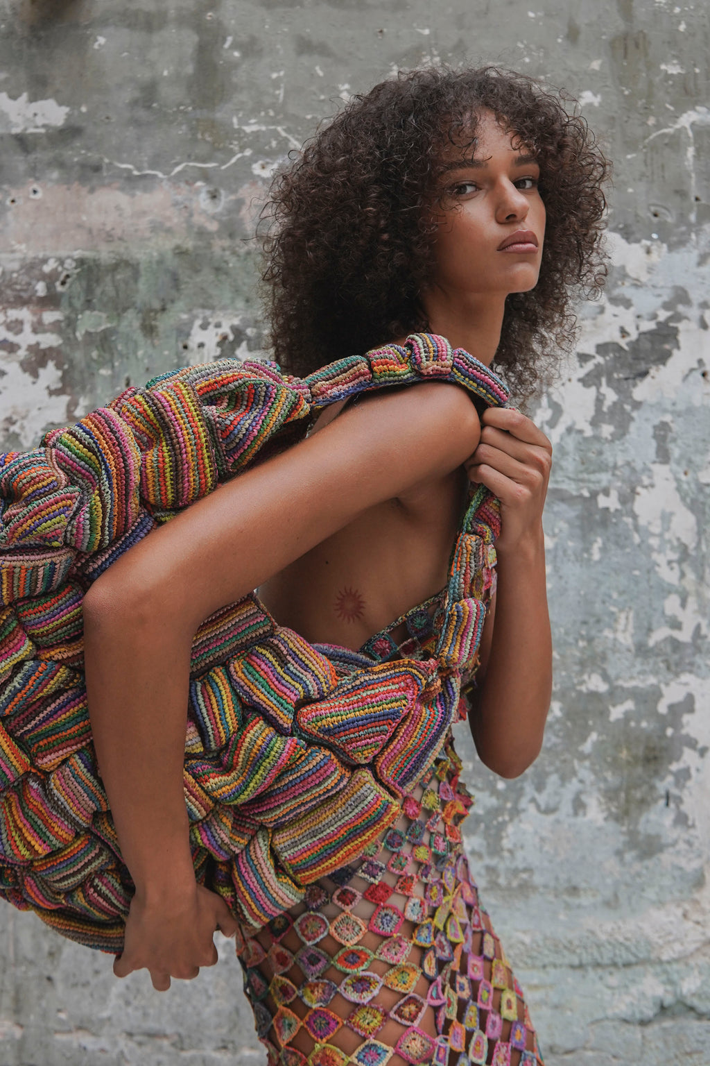 Rainbow XL Bag - Striped